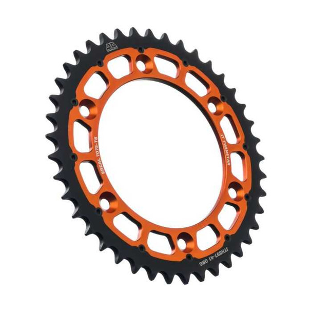 Jt Chain And Sprockets Twinstar Sprocket Orange 41-Tooth Jtx897.41Org