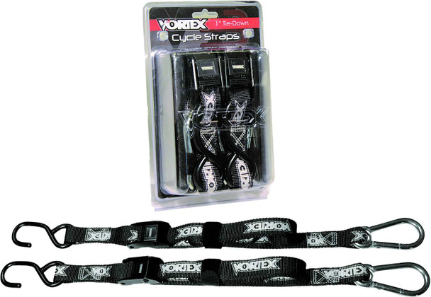 Vortex Tie Downs 1" 2/Pk Blk Td111
