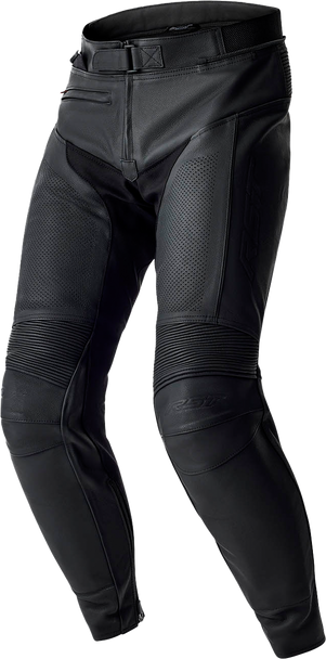 Rst T2 D3O Leather Pants Black Lg 103610Blk-34