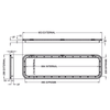 Coast Black Access Door 5 - Dimensions of door and frame | 600-00028