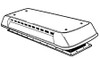 E/Lux Roof Fridge Vent Cap | 16564 | Caravan Parts