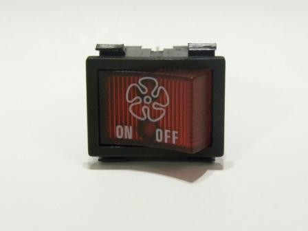 Rangehood Fan Rocker Switch Caravan 12V Big Red Caravan Parts