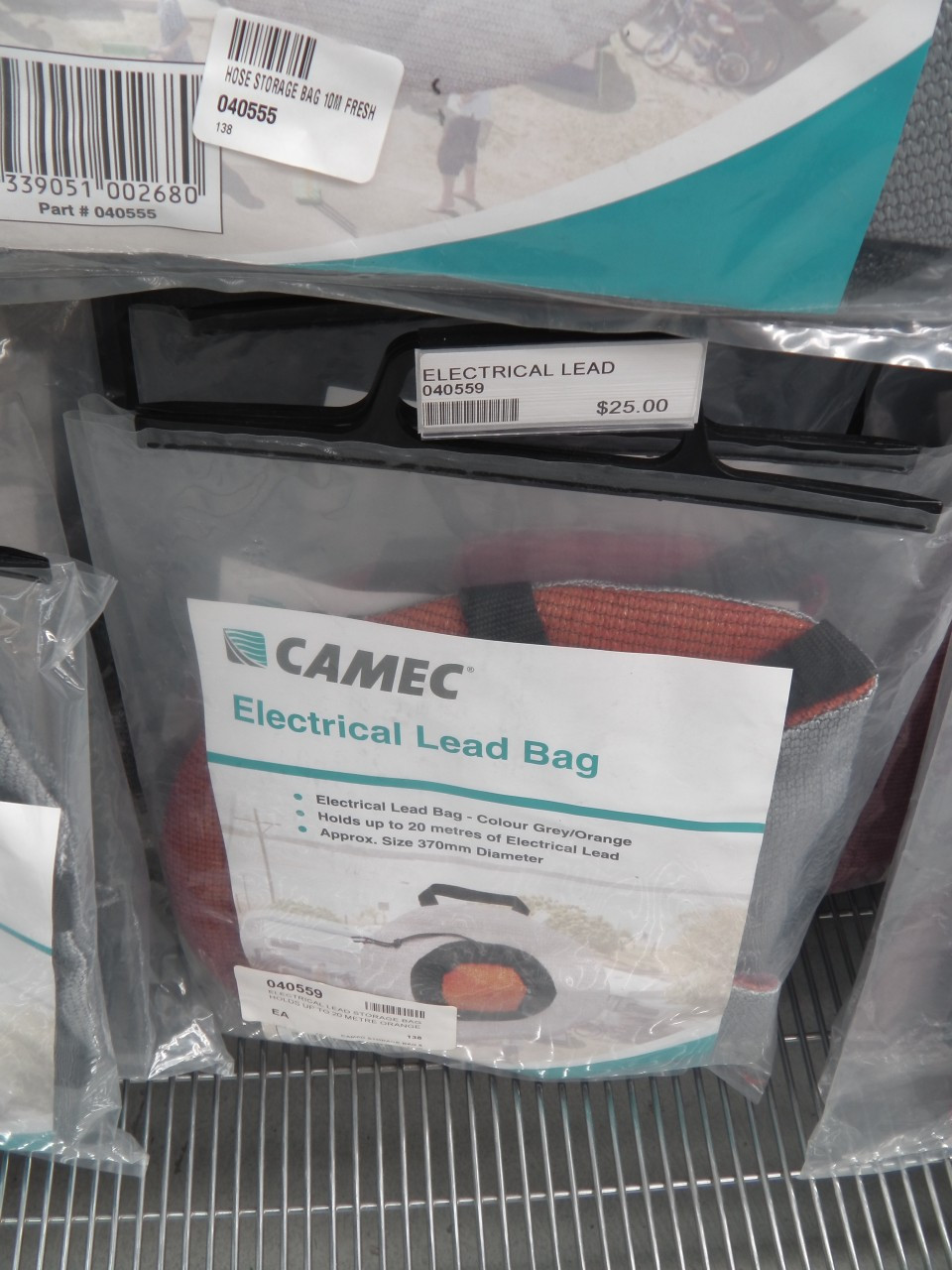 Electrical Lead Storage Bag Holds Up To 20 Metre Orange | 40559 | Caravan Parts