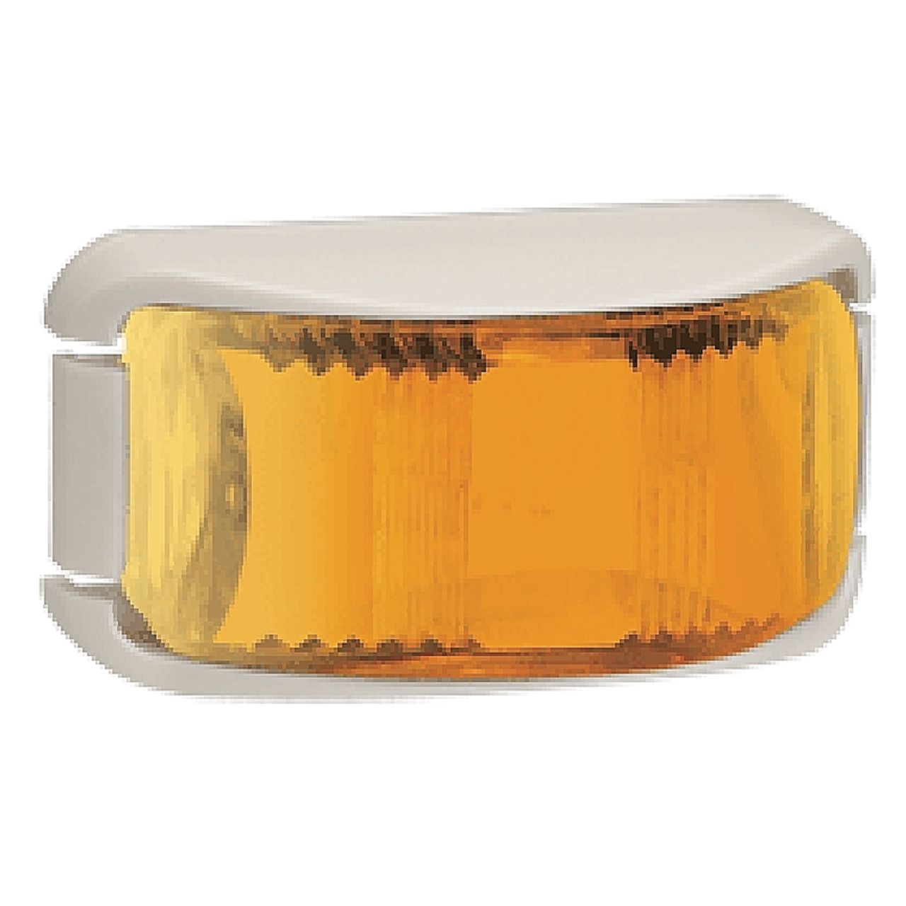 L.E.D Front End Outline Marker Or External Cabin Lamp Amber - White Base. 91622W | 500-05030