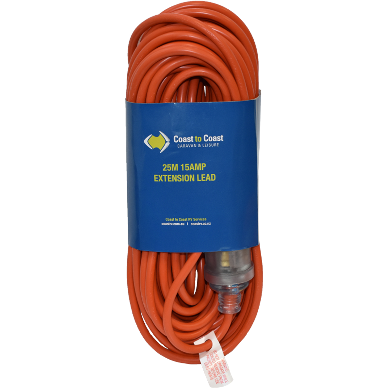 Coast 25M/15Amp Heavy Duty Extension Lead - Led Equipped. Md-15+Md-15Z/25 | 500-03557