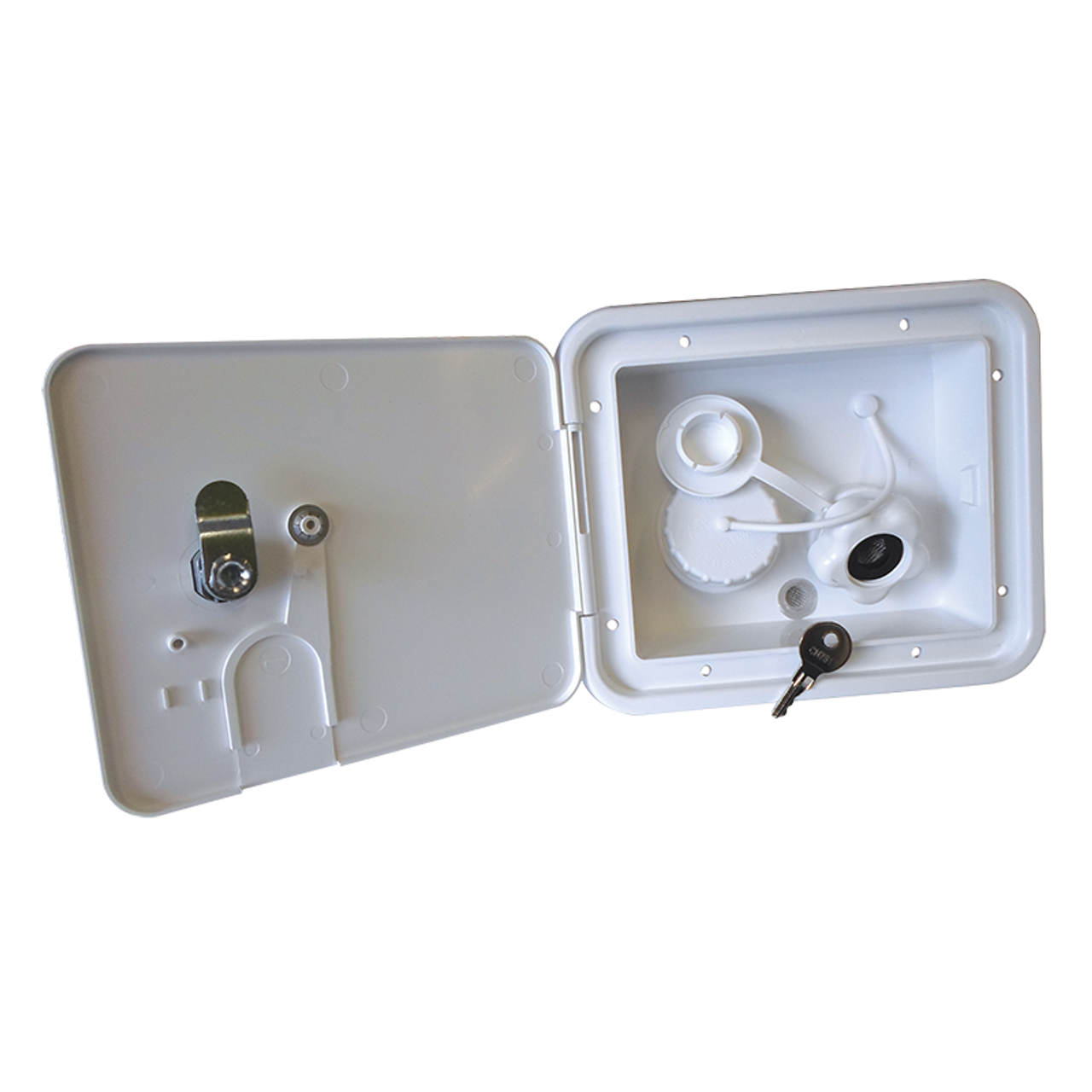 Jayco Dual Lockable Water Filler W/Plastic Valve. 0223891 | 800-01081