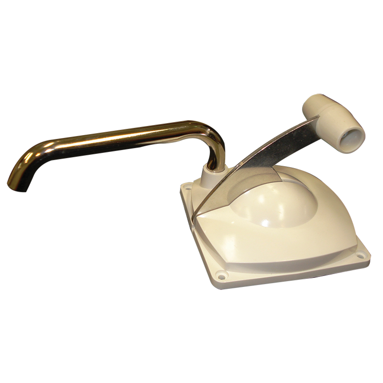 Lowboy Manual Hand Pump White W/Chrome Spout. 0084194 | 800-06440