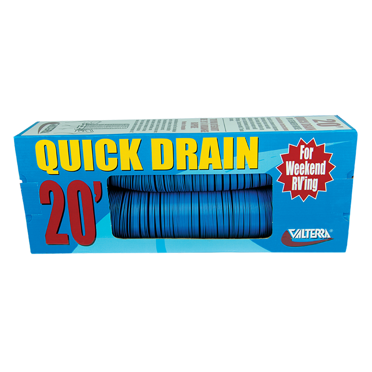 Valterra 3"X20' Quick Drain Sewer Hose Blue Boxed. D04-0046 | 850-01826