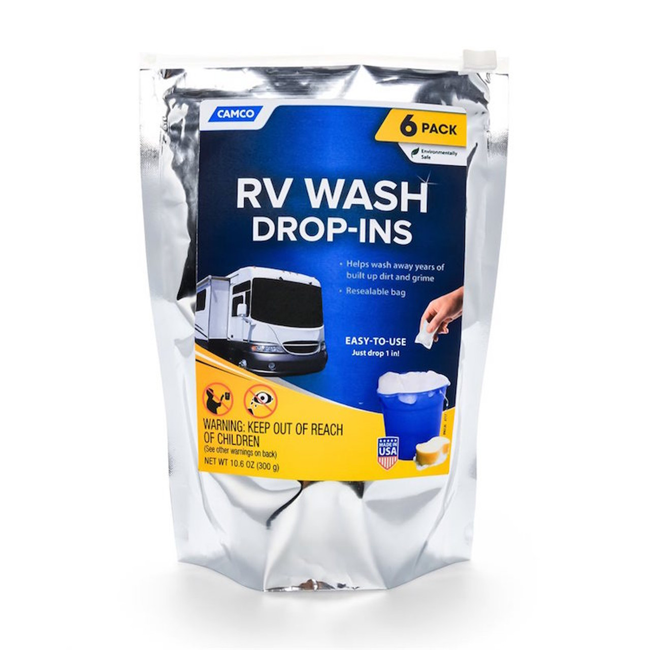 Camco RV Wash Pods - 6 Drop-Ins Per Pack 400-05350
