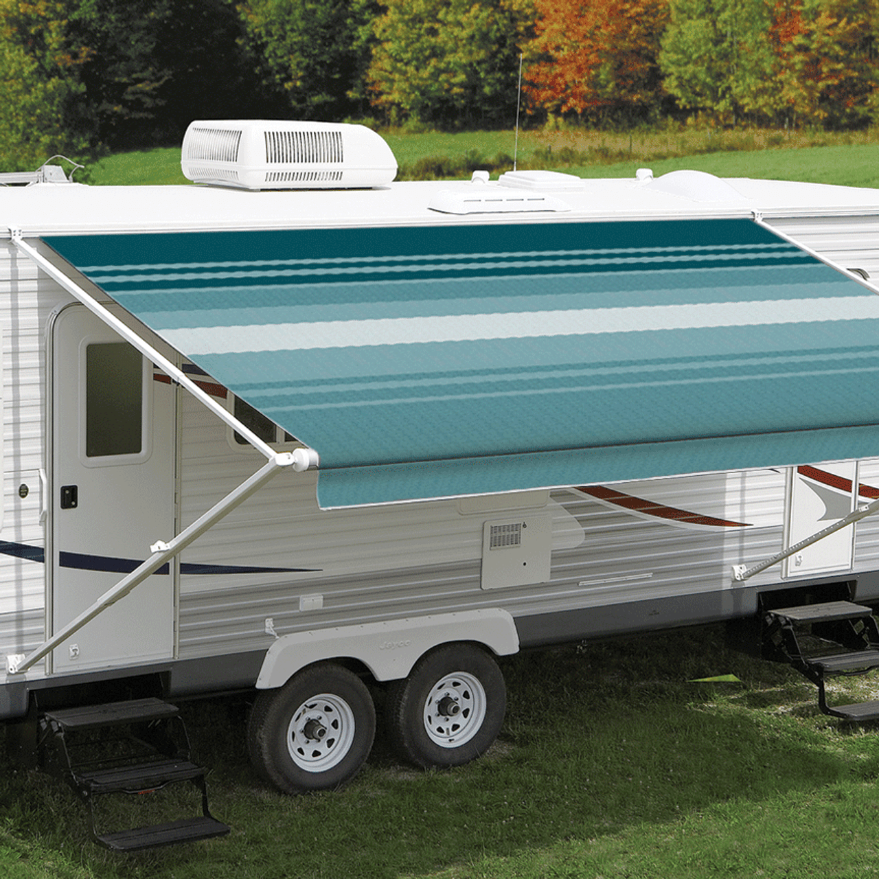 Carefree 18Ft Teal Dune Roll Out Awning (No Arms) 200-36380