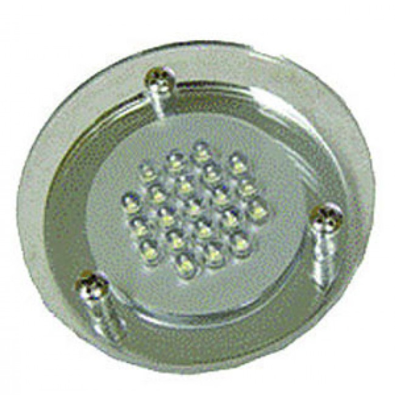 LED PLEXI RND SPOTLIGHT DSC 21 21 LED's ROUND WITH CLEAR LENS | 35631 | Caravan Parts