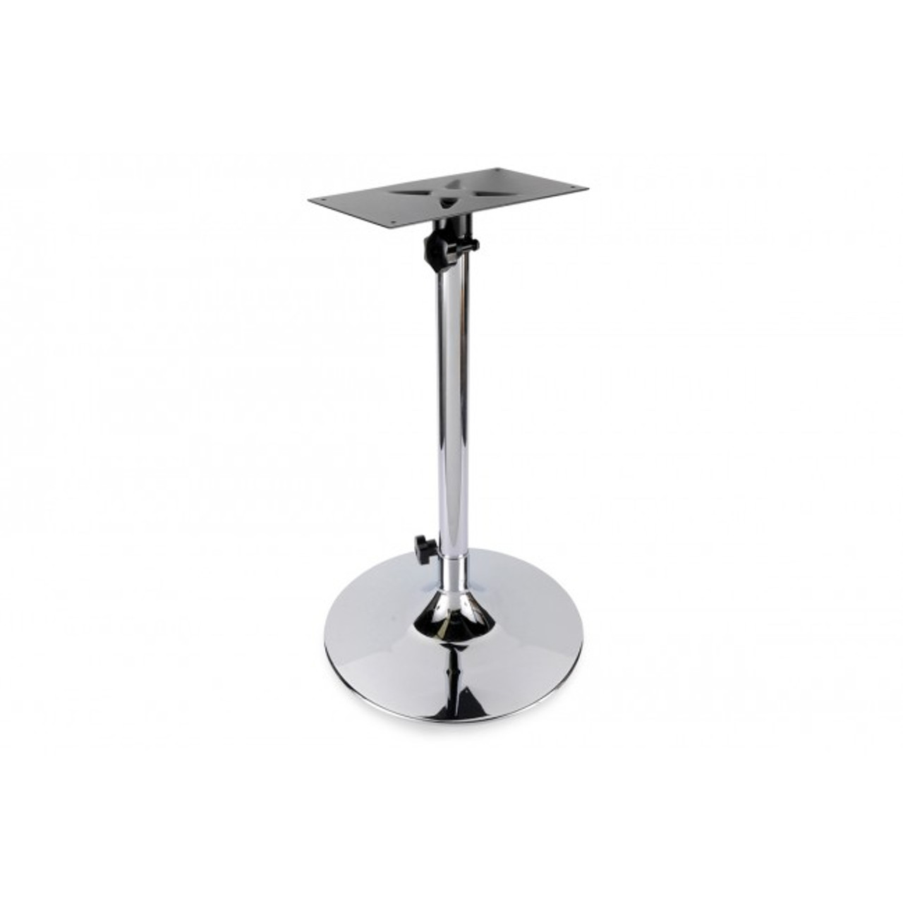 Chrome Wineglass Table Leg complete With Base & Top