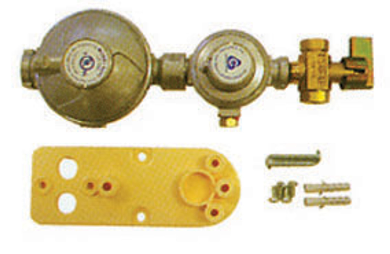 Gas Regul Opp Manual Dual&Brkt Flow Rate : 160 M/J | 3892 | Caravan Parts