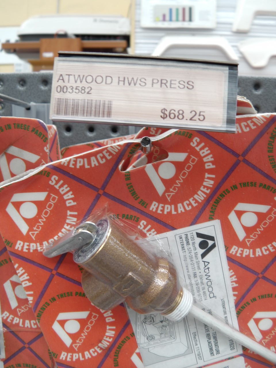 ATWOOD HWS PRESS RELIEF VALVE