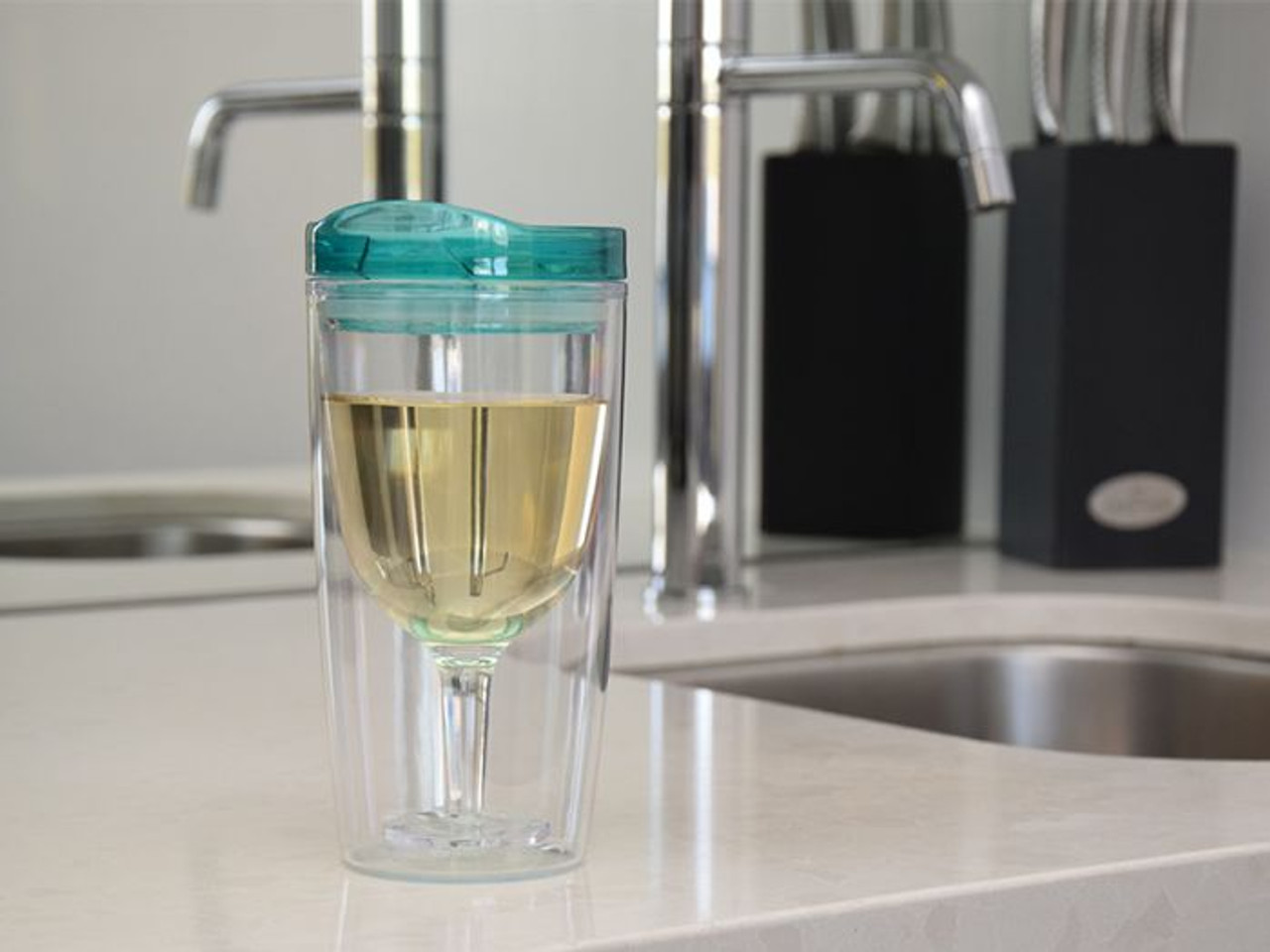 TraVino Wine Sippy Cup - Seafoam Green