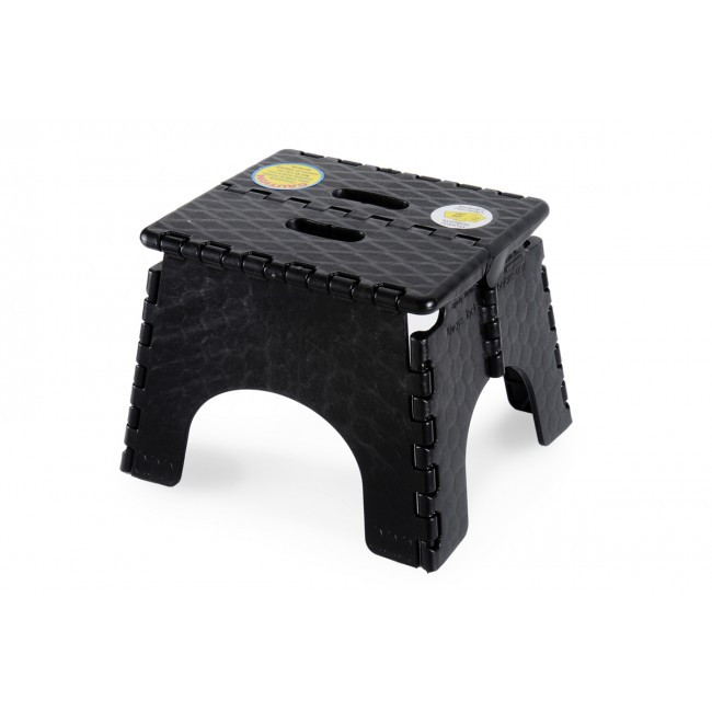 Ez-Fold Step-Stool Black 230Mm High | 736 | Caravan Parts