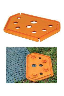 Uni Plate on awning flooring / matting