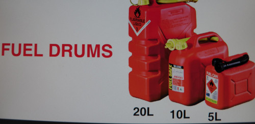 Fuel Drum 5 Litre  Pvc Red Approved Fuel Container | 40818 | Caravan Parts