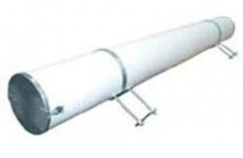 Pole container showing brackets