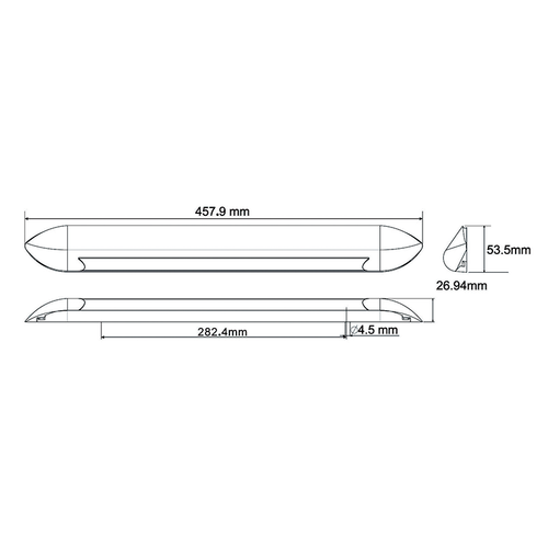 Coast Led Awning Light Pure White 40Cm 12Vdc 5000K. 22763-Wbk | 500-01252