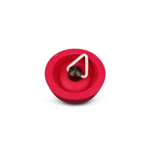 Red Rubber Sink Plug 25mm W/Pull Shackle. 496256 | 800-05112