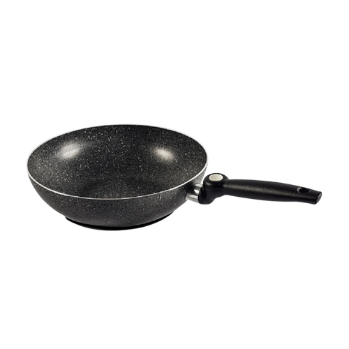 Stonerock Wok 28cm with foldable Handle Aluminium Non-Stick. Srw-28 | 300-02016