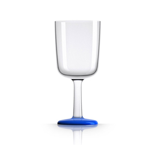Palm Marc Newson Tritan Wine Glass w/ Navy Blue Nonslip Base 300ml. pm832 | 300-03628