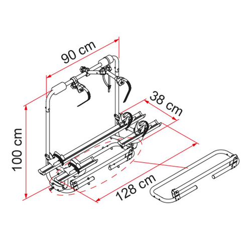 Fiamma Carry Bike Caravan Xl A Pro 200 E-Bike. 02093D32- | 350-02014