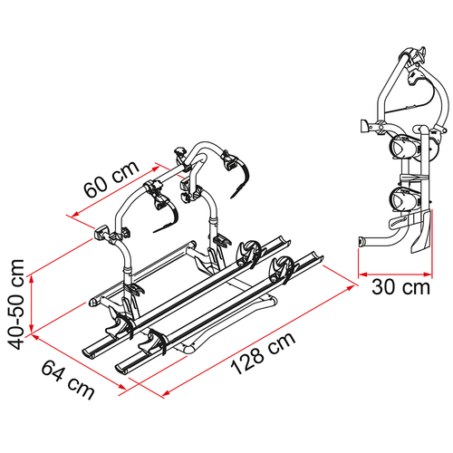 Fiamma Carry Bike Pro C E-Bike W/ Black Aesthetics. 02094A13A | 350-02048