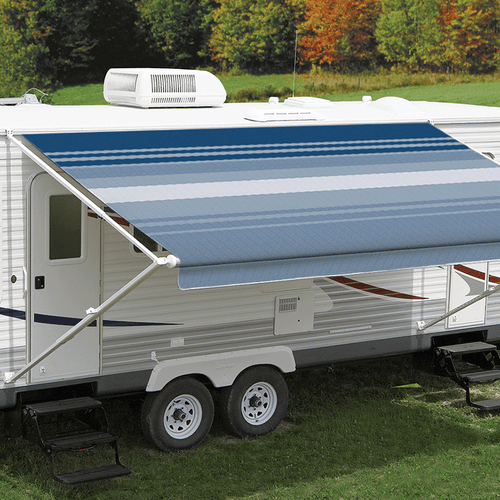 Carefree 14Ft Ocean Blue Dune Roll Out Awning (No Arms) 200-36140