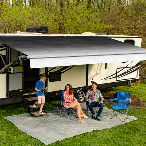 Carefree 144Inch/12Ft Black Reverse Fade Altitude Awning With Led Lightbar. Fy144006Era | 200-37320