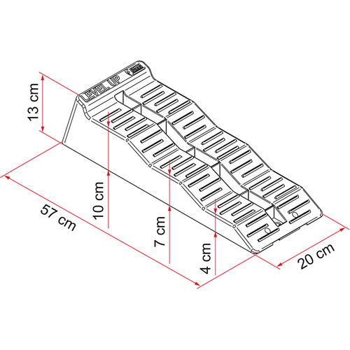 Fiamma Level-Up "Plus" Ramps 2Pcs Grey. 97901-038 | 450-00276