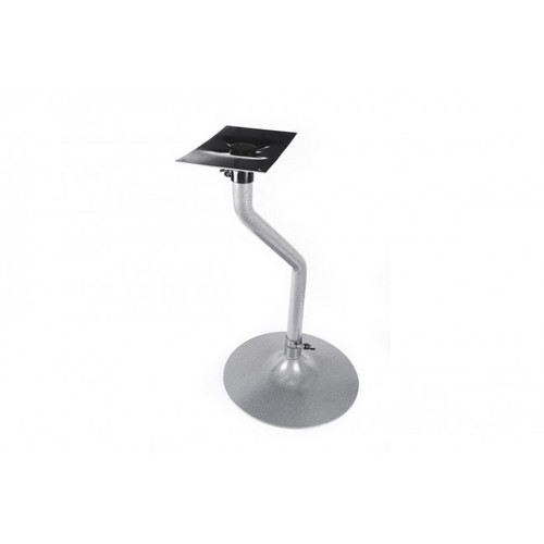 Table Leg- Wineglass Bent Tube Grey | 35213