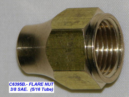 Flare Nut Reducing 3/8 Sae X 5/16 Tube | GAS 01-620 | Caravan Parts