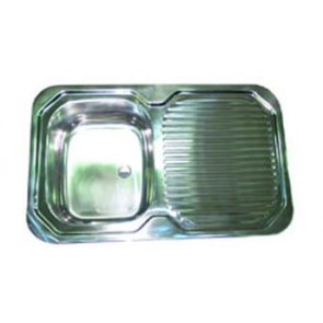 Sink Ss - 780X480Mm(0.8Mm) With Foam Tape & 8 Brackets | 6046 | Caravan Parts