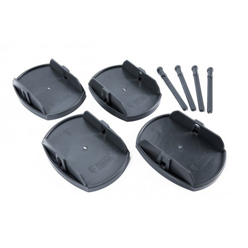 Fiamma Support Plates - Legs Box Of 4 Black | 6455 | Caravan Parts