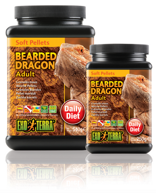 Exo Terra Bearded Dragon Food Adult Soft Pellets - 540 gm (PT3218)