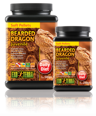 Exo Terra Bearded Dragon Food Juvenile Soft Pellets - 250 gm (PT3230)