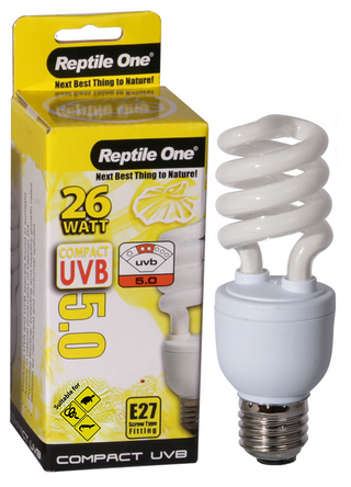 Reptile One Compact UVB Bulb 26W UVB 5.0 E27 Fitting (46699)