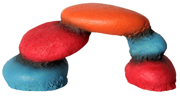 Aqua One Hermit Crab Pebble Bridge Ornament 15x6.5x7cm (37177)