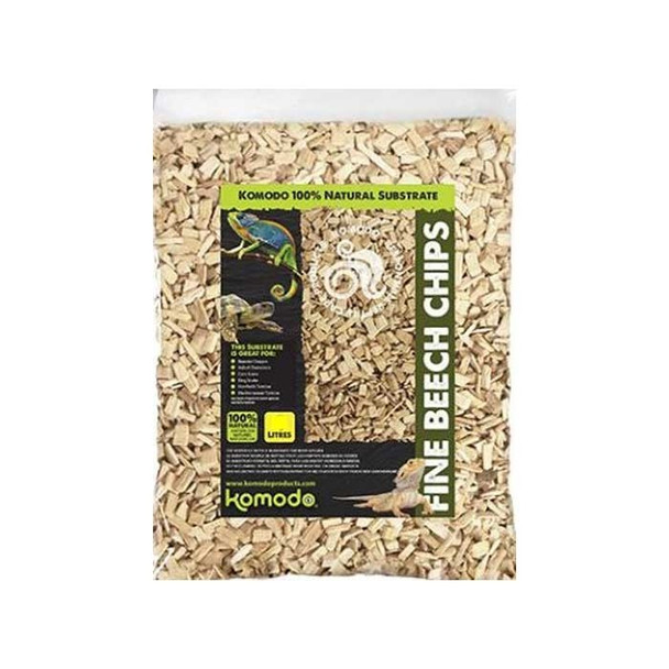 Komodo Beech Chips Reptile Bedding 12 Litre