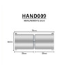 HAND009 - Shower Door Handle Diagram