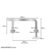 HAND012 - Shower Door Handle Diagram