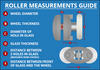 PACK-ROLL022 - Multi Pack Shower Door Rollers Diagram