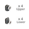 PACK-ROLL001 - Multi pack Shower Door Rollers