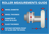 ROLL352 - Pair Shower Door Rollers Diagram