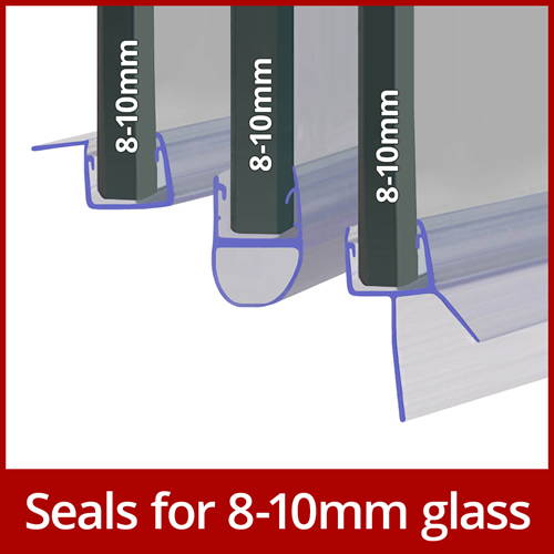 Seals for 8-10mm glass