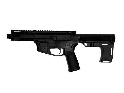 FM FM9 Billet AR15 Pistol - Black | 9mm | 5" Barrel | MFT Brace