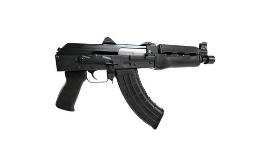 Zastava ZPAP92 AK-47 Pistol BULDGED TRUNNION 1.5MM RECEIVER - Stained Wood Handguard | 7.62x39 | 10" Chrome Lined Barrel