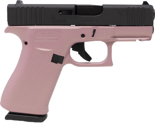Glock 43X 9MM 10RD PINK BLK RAIL